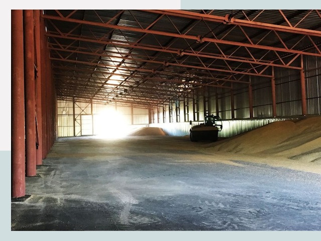 Строительство зернохранилищ в Новокубанске