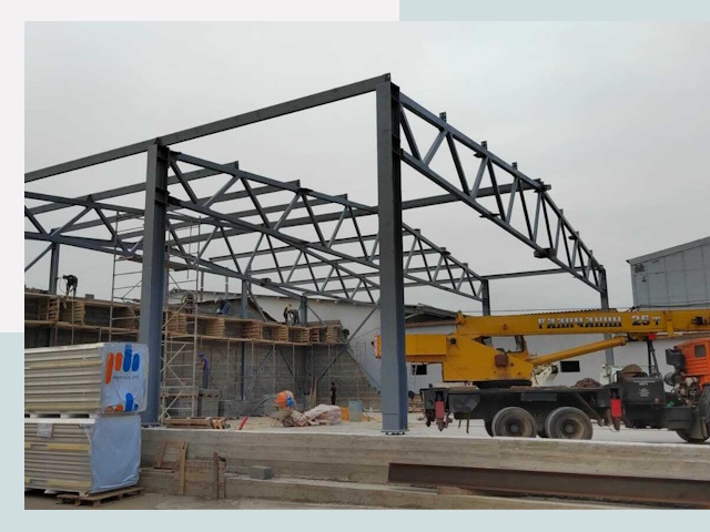 Строительство цехов в Новокубанске