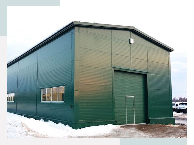 Двускатные ангары в Новокубанске