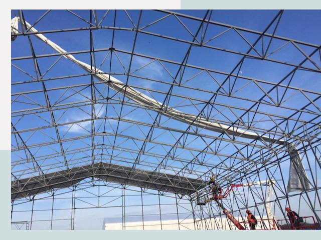 Шатровые ангары от 624 руб. в Новокубанске и Краснодарском крае