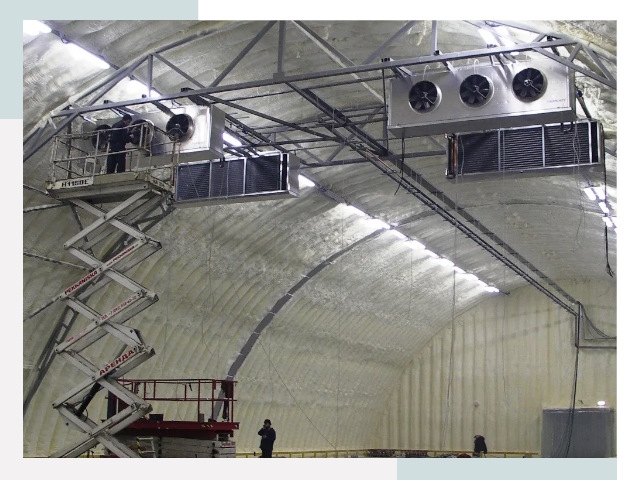 Оснащение ангаров в Новокубанске
