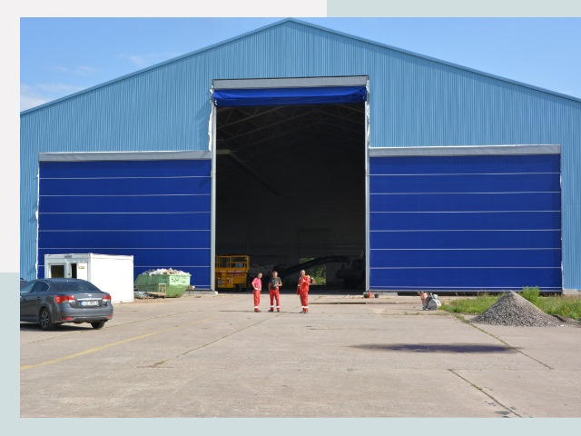 Ангарные ворота в Новокубанск от СтальСтрой-Нкб по цене 624 руб.