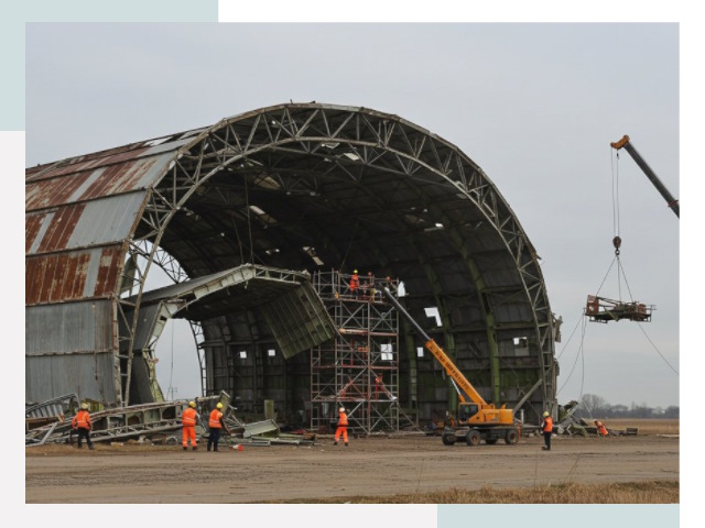 Демонтаж ангаров в Новокубанске